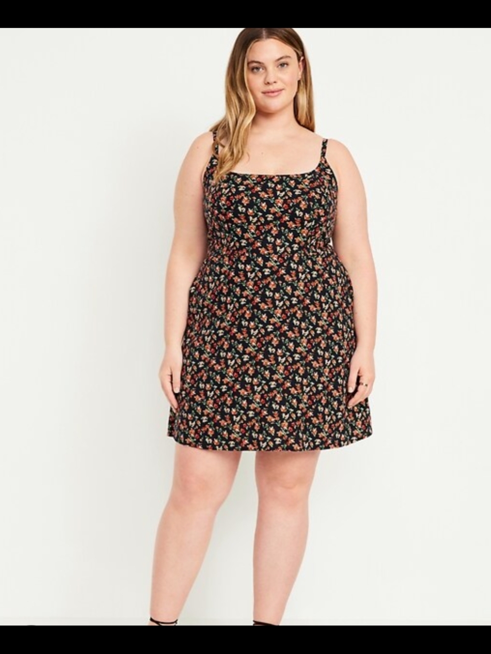 Old Navy Navy Dress with Floral Print